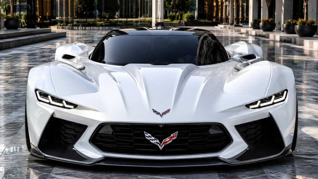 2027 Chevrolet Corvette C9 Concept | Pearl Glacier White, American Hypercar, Futuristic Design, Extreme Power